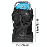 Travel Bag for Car Seat Stroller Wheelchair Storage - Blue - Side View