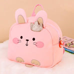 Kids' Anti-lost School Bag - Secure & Stylish - Pink Rabbit Large
