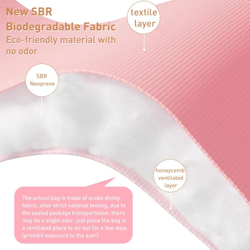 Kids' Anti-lost School Bag - Secure & Stylish - Pink Rabbit Large