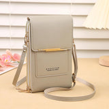 Multifunctional Touch Screen Crossbody Bag - Black - Extra Image