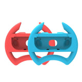 Red Nintendo Switch Steering Wheel for Gamepad - Front View