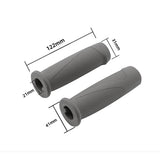 Silicone Handlebar Cover for Ninebot F30 / F40 Electric Scooter - Gray 1 Pair - Top-Down View