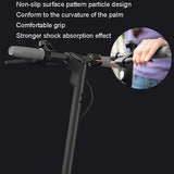 Silicone Handlebar Cover for Ninebot F30 / F40 Electric Scooter - Gray 1 Pair - Close-Up Angle