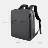 Spacious Laptop Bag for Professionals - Large Capacity - Deep Space Gray - Top-Down View