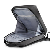 Spacious Laptop Bag for Professionals - Large Capacity - Deep Space Gray - 45-Degree Angle