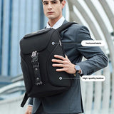 Waterproof Anti Theft Business Backpack With Usb Ports - Low Angle