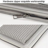 Versatile Women Cell Phone Crossbody Wallet - Black - Close-Up Angle