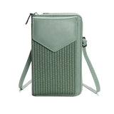 Versatile Women Cell Phone Crossbody Wallet - Black - Extra Image