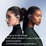 Crystal Air Conduction Bluetooth Earphones - Openbuds Ows - White