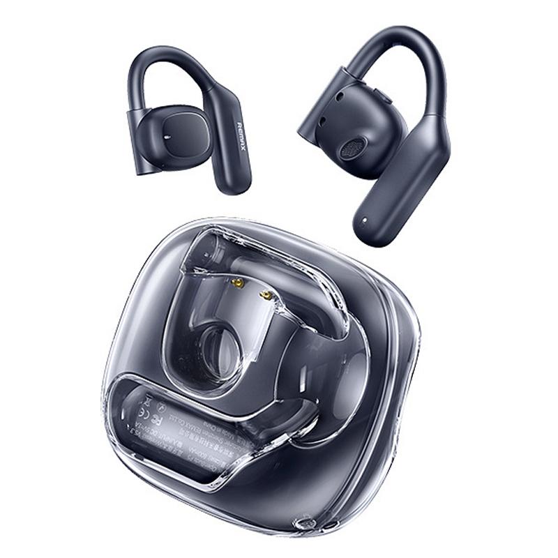 Crystal Air Conduction Bluetooth Earphones - Openbuds Ows - White