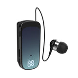 K65 Wireless Business Earbuds - Retractable Cable - Black
