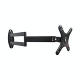 Universal Swivel Wall Mount for Computer Monitors - Black - Side View