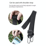 Silicone Protective Case for Bose Soundlink Flex Speaker with Shoulder Strap - Black - Top-Down View