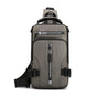 Men Chest Bag Shoulder Messenger Bag - Khaki