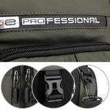 Men Chest Bag Shoulder Messenger Bag - Khaki - Top-Down View