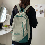Girls Lightweight Backpack - Compact and Stylish - White - Close-Up Angle