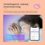 Smart Ring With Heart Rate Blood Oxygen Sleep Monitoring - Rose Gold Size 7 - Extra Image