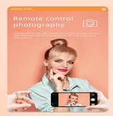 Smart Ring With Heart Rate Blood Oxygen Sleep Monitoring - Rose Gold Size 7 - Extra Image