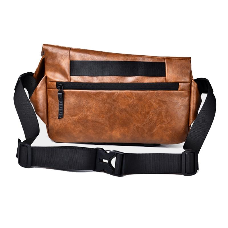 Compact Single Shoulder Crossbody Backpack For Men - Black