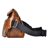 Compact Single Shoulder Crossbody Backpack For Men - Black - Rear View