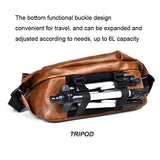 Compact Single Shoulder Crossbody Backpack For Men - Black - Close-Up Angle