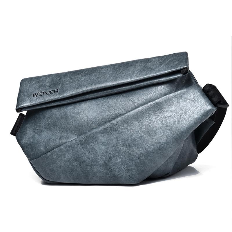 Compact Single Shoulder Crossbody Backpack For Men - Black