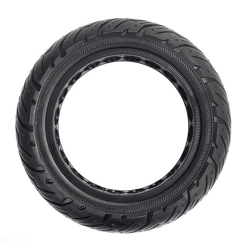 Solid Honeycomb 10x2.5 Tire for Ninebot Max G30 Scooter - Black