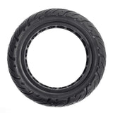 Solid Honeycomb 10x2.5 Explosion-proof Tire for Ninebot Max G30 Scooter - Black - Side View