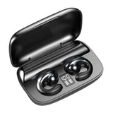 Wireless Bone Conduction Earphones with Noise Reduction - Black