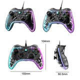Universal Wired Gamepad for Nintendo Switch / Ps / Computer - Compatible with Multiple Devices - Black - Side View