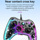 Universal Wired Gamepad for Nintendo Switch / Ps / Computer - Compatible with Multiple Devices - Black - Top-Down View