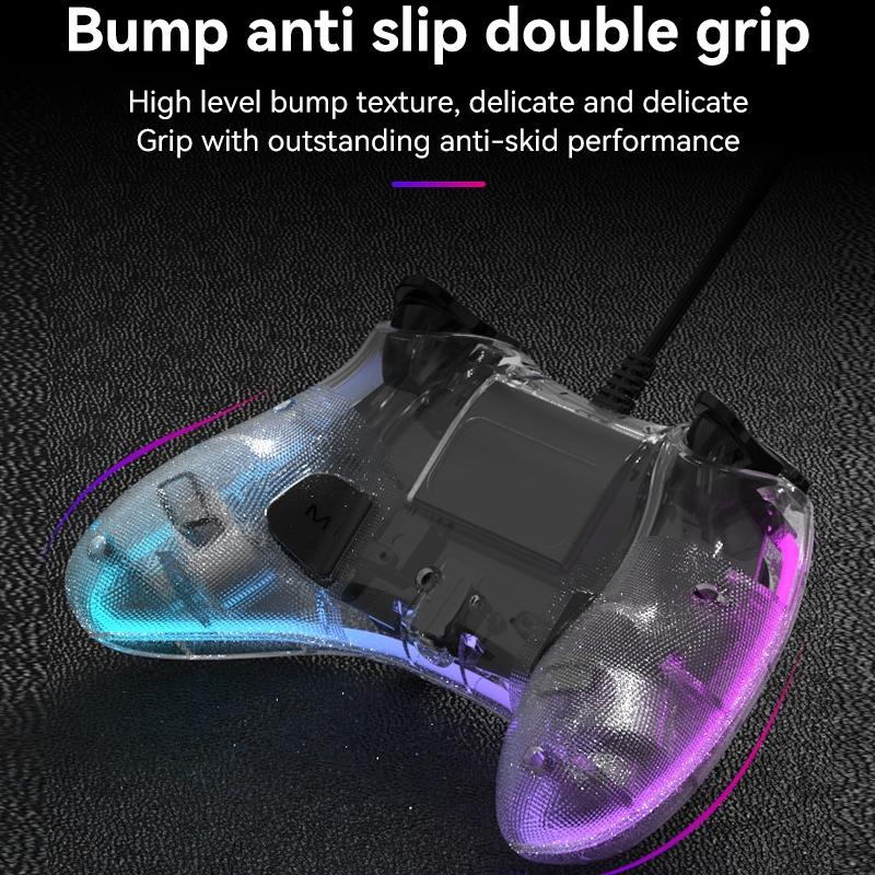 Universal Wired Gamepad for Nintendo Switch / Ps / Computer - Compatible with Multiple Devices - Black