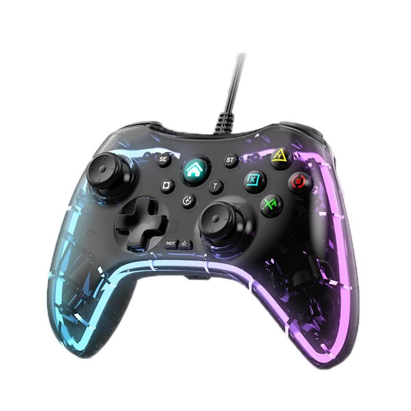 Universal Wired Gamepad for Nintendo Switch / Ps / Computer - Compatible with Multiple Devices - Black