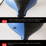 Suspended Boxing Training Ball - Pear Shape - Blue Black - 45-Degree Angle