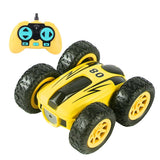 Double Sided 2.4g Mini Rc Car - High Speed Remote Control Toy - English Box 08 Blue - Low Angle