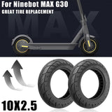 10-inch Electric Scooter with Tires for Ninebot Max G30 - Black