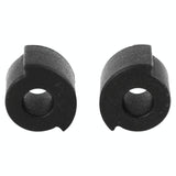 2-Pack Silicone Shock Pads For Ninebot Es2 Scooter - Black - Top-Down View