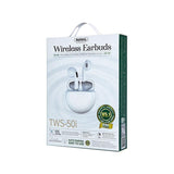 True Wireless Stereo Bluetooth 5.0 Earphones - White - Top-Down View