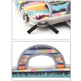 Portable Menstrual Liner Bag - Meadow Frequency 13 Inch - Close-Up Angle