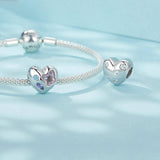 925 Sterling Silver Love Opal Diy Bracelet With Beads - Top-Down View