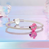 925 Sterling Silver Diy Heart Beads - 45-Degree Angle