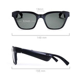Waterproof Bluetooth Glasses Earphone - Mini Binaural Smart Call - Black Sunglasses
