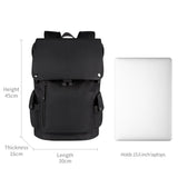 Universal Laptop Backpack With Usb Port - 13-15.6 Inch Capacity - Wine Red - Top-Down View