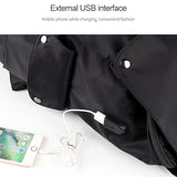 Universal Laptop Backpack With Usb Port - 13-15.6 Inch Capacity - Wine Red - Low Angle