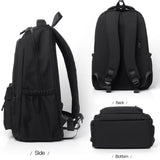 Versatile Solid Backpack For Teens & Adults - Black