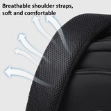 Versatile Solid Backpack For Teens & Adults - Black - Close-Up Angle