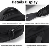 Versatile Solid Backpack For Teens & Adults - Black - Extra Image