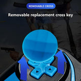 Wireless Bluetooth Game Handle for Android / Ios Phones with Holder - Blue / Black - 45-Degree Angle