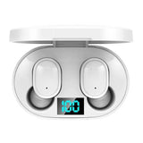 Wireless Bluetooth Earphones with E6s Led Display - Tws - White