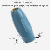 Thickened Pe Vase for Dried Flower Arrangements - Durable Drop-proof and Crack-proof - Light Green - Top-Down View